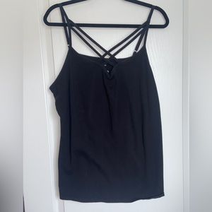 Maurices 2X Criss Cross Lattice Adjustable Length Strap Tank